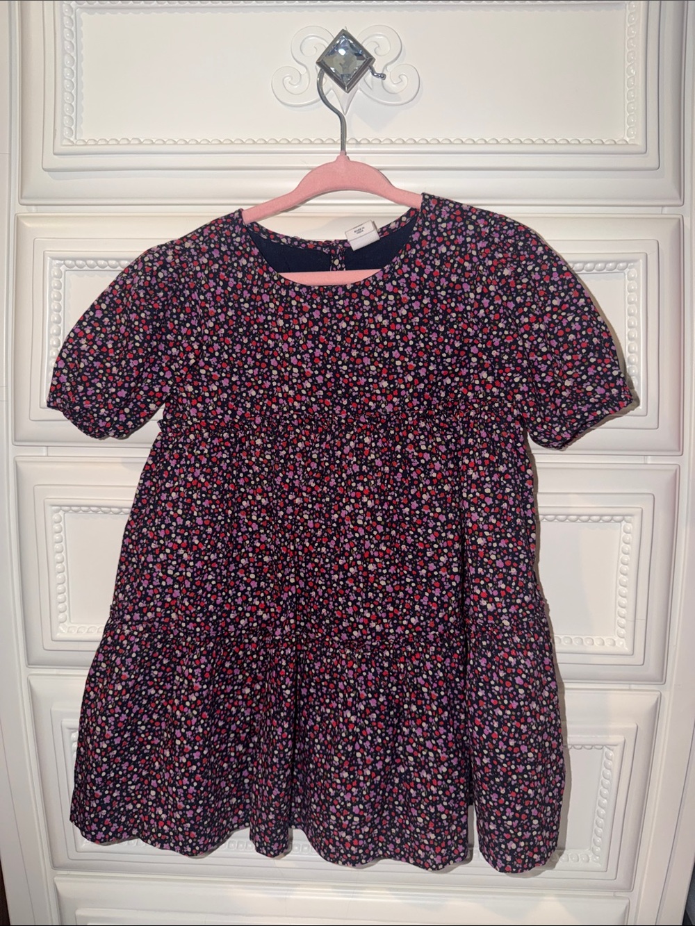 Baby Gap 3T Girls' Navy Floral Dress